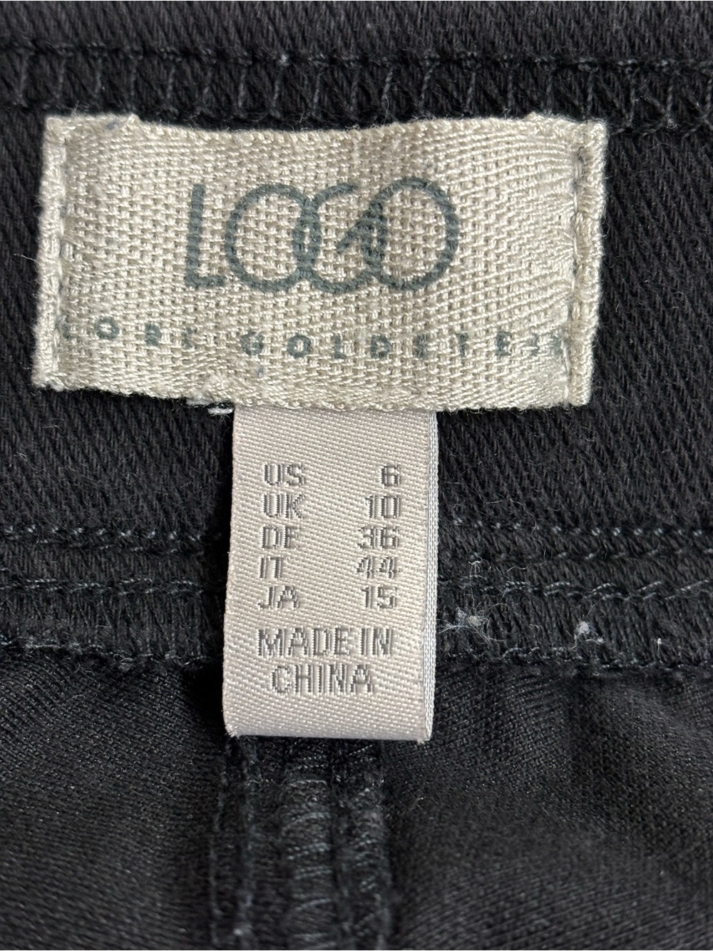 LOGO Lori Goldstein pull-on elastic waist jogger jeggings in washed black - Picture 3 of 10